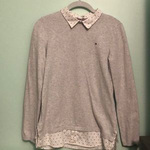 Lite sweater with collar